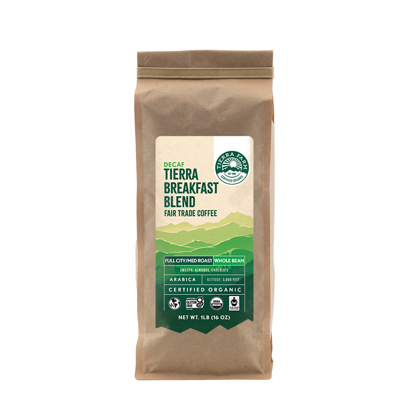 Organic &lt;br&gt; Tierra Breakfast Blend Decaf Coffee