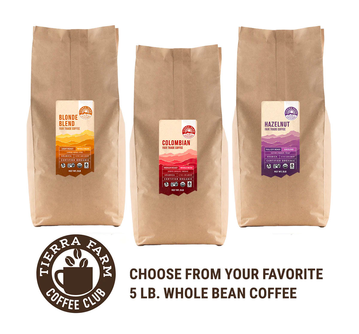 5 lb. Whole Bean Custom Coffee Club Box