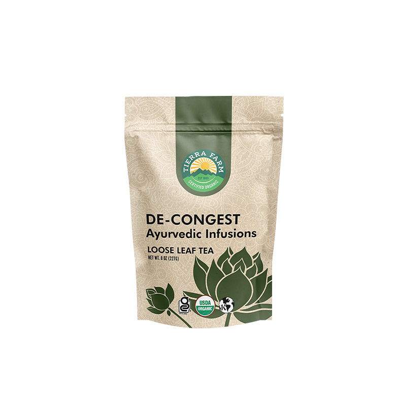 Organic <br> De-Congest Tea <br> Ayurvedic Infusion
