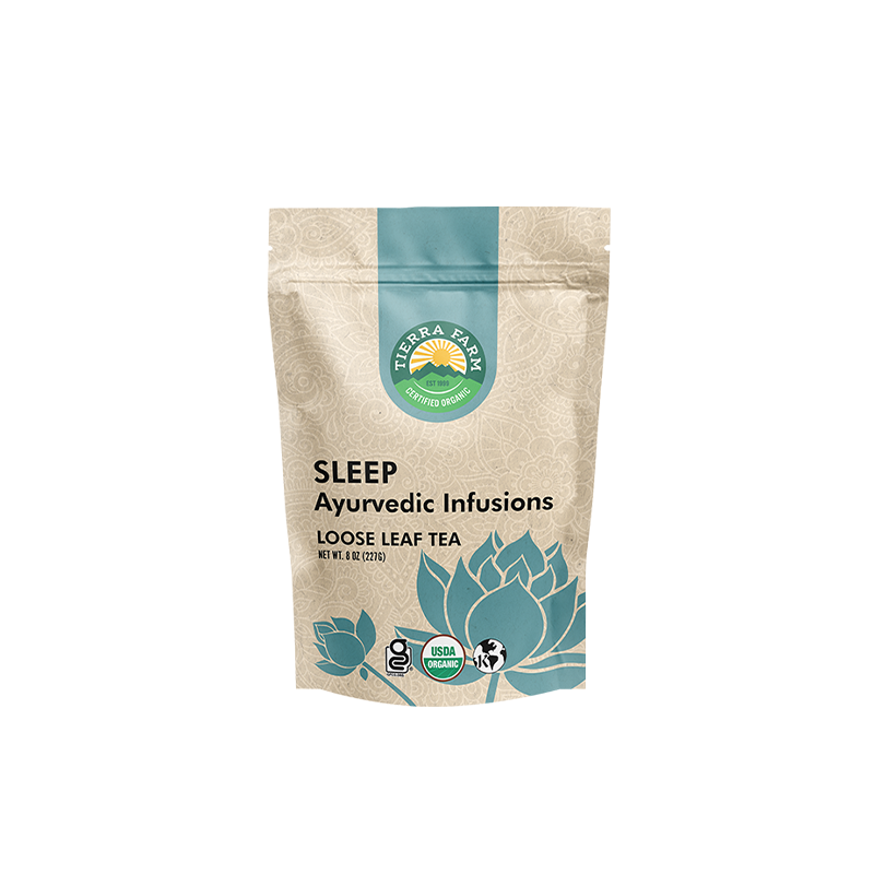 Organic <br> Sleep Tea <br> Ayurvedic Infusion