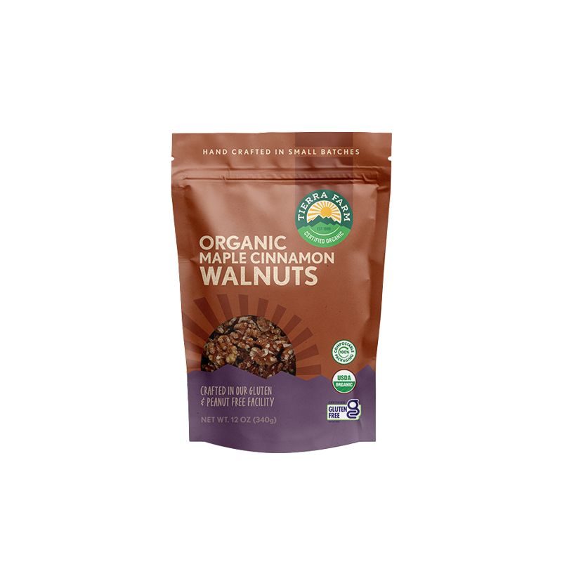 Organic &lt;br&gt; Roasted Maple Cinnamon Walnuts