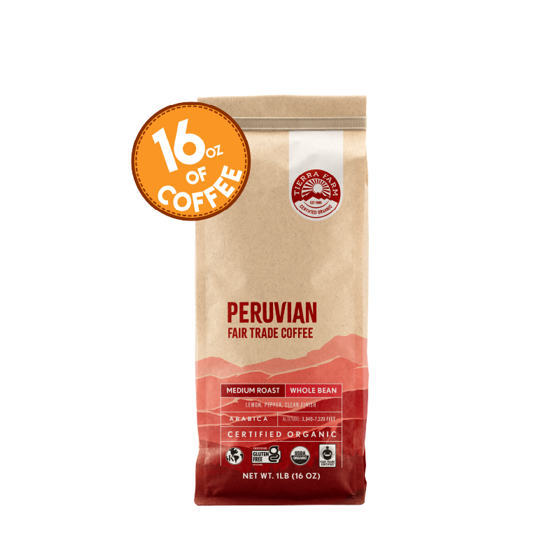 Fair Trade Organic <br> Peruvian <br> Coffee