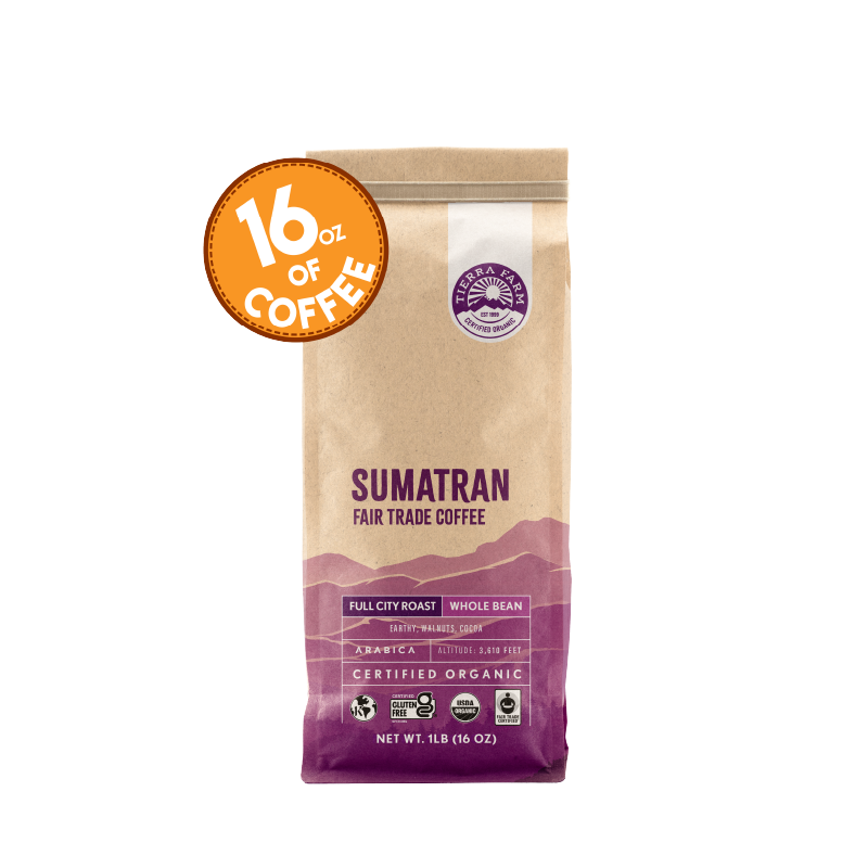 Fair Trade Organic <br> Sumatran <br> Coffee