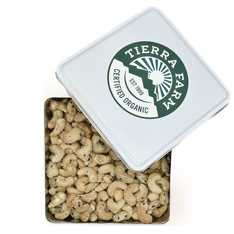 Gift Tin &lt;br&gt; Organic &lt;br&gt; Everything Bagel Cashews